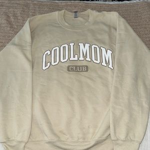 COOL MOM TAN CREWNECK